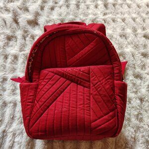 Vera Bradley Cotton Backpack Purse In Red